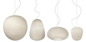 Lustră Pendul Foscarini, Rituals XL, reglabil, Alb, Camera de zi, Sticlă, Design