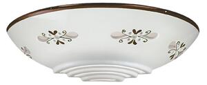 Cremasco Bassano aplică din ceramică, adiacentă, maro, reglabil, Alb, Camera de zi / sufragerie, Ceramică, Casă de țară / Rustic