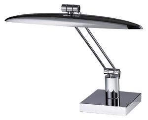 Cremasco Lampă de citit masă elegantă cu LED Anabella, crom lucios, Metalic, Studiu / Birou, Metal, Modern