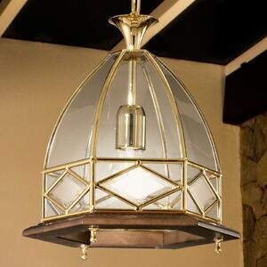 Cremasco Campana lampă suspendată, reglabil, Auriu / Alamă, Camera de zi / sufragerie, Metal