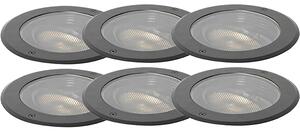 Set de 6 spoturi de sol reglabile AR111 IP65 - Delux Honey