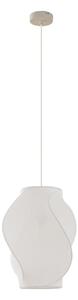 Lustră Pendul Lucande, Tovina, reglabil, Alb, Sala de mese, Țesătură / Textil, Scandinavă