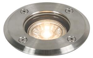 Spot de sol exterior din oțel 11 cm IP67 - Basic Round