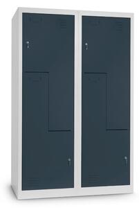 Dulap metalic Z, 120 x 50 x 180 cm, inchidere cilindrica, antracit - ral 7016
