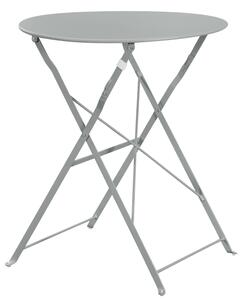 Set Bistro Flair – masă și 2 scaune din oțel vopsit – Gri deschis (Cool Grey)
