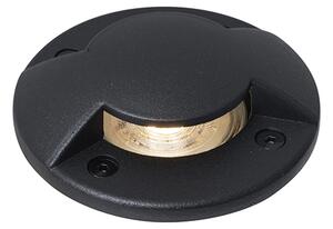 Spot modern de sol negru GU10 50mm Efect de 2 lumini IP65 - Cellar