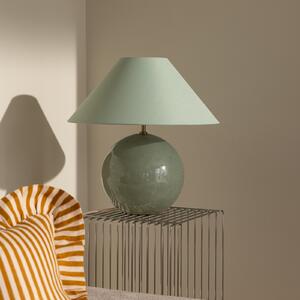 Lampă de masă Globen Lighting, IRIS, Verde, Camera de zi, Țesătură / Textil, Design