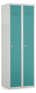 Dulap metalic, 60 x 50 x 180 cm, blocare, verde - ral 6033