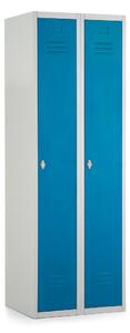 Dulap metalic, 60 x 50 x 180 cm, blocare, albastru - ral 5012