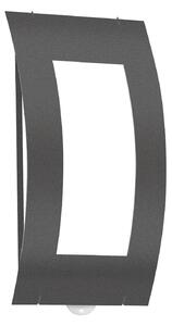 CMD Aplică de exterior Nila cu detector mișcare, Negru, Metal, Modern