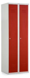 Dulap metalic, 60 x 50 x 180 cm, inchidere cilindrica, rosu - ral 3000