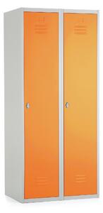 Dulap metalic, 80 x 50 x 180 cm, blocare, portocaliu - ral 2004
