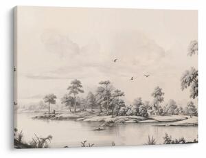 Tablou - Vintage peisaj desen peisaj (70x50 cm)