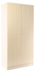 Dulap Visio din lemn, 90 x 45 x 185 cm, încuietoare cilindru, arțar