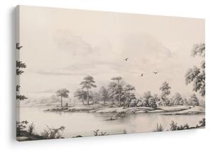 Tablou - Vintage peisaj desen peisaj (90x60 cm)