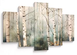 Tablou - Desenarea unui model de pădure (150x105 cm)