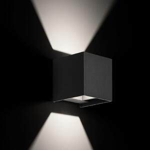 CMD Aplică LED de exterior 9032 up/down antracit, Negru, Metal, Modern