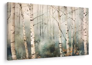Tablou - Desenarea unui model de pădure (90x60 cm)