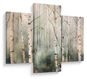 Tablou - Desenarea unui model de pădure (90x60 cm)