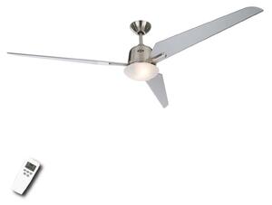 CasaFan Ventilator de tavan Eco Aviatos argintiu 162 cm, Gri, Camera de zi / sufragerie, Lemn, Modern