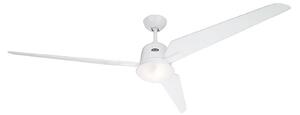 CasaFan Eco Aviatos ventilator de tavan alb, 162 cm, Alb, Camera de zi / sufragerie, Lemn, Modern