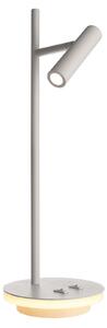 Deko-Light Brahe lampă de masă LED, alb, Alb, Camera de zi / sufragerie, Metal, Scandinavă, Lumină de lectură