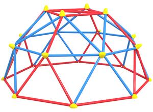 Outsunny Cadru de catarat, Jungle Gym, Turn geometric de catarat in aer liber cu rama din otel rezistenta la rugina | Aosom Romania