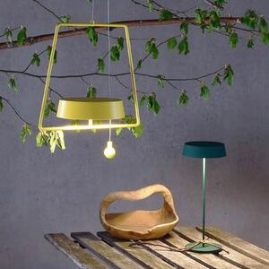 Deko-Light Miram lampă suspendată LED cu acum., regl. galbenă, reglabil, Galben, Camera de zi / sufragerie, Metal, Modern