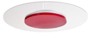 Deko-Light Plafonieră cu LED-uri Zaniah, lumină 360°, 24W, roșu, reglabil, Roșu, Camera de zi / sufragerie, Metal, Modern