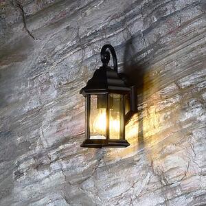Deko-Light Aplică de exterior Saiph, E27, negru, reglabil, Negru, Metal, Antichitate, Felinar