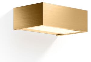 Decor Walther Box aplică LED aurie 2.700K 15cm, reglabil, Auriu / Alamă, Baie, Metal, Modern, Perete unghiular