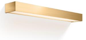 Decor Walther Box aplică LED aurie 2.700K 60cm, reglabil, Auriu / Alamă, Baie, Metal, Modern, Perete unghiular