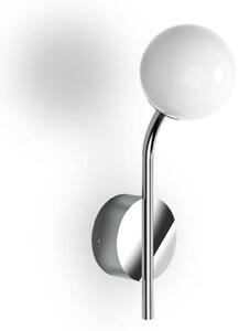 Decor Walther Pep aplică, 1 sursă, crom, reglabil, Metalic, Camera de zi / sufragerie, Metal, Modern, glob