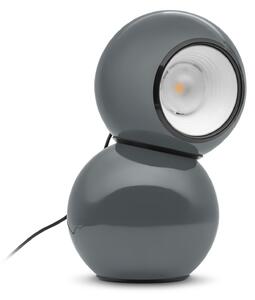 Stilnovo Lampa de masă Gravitino LED cu magnet, gri, reglabil, Gri, Camera de zi / sufragerie, Metal, Design