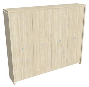 Dulap înalt pentru haine Verno 248 x 46 x 210 cm, salcâm