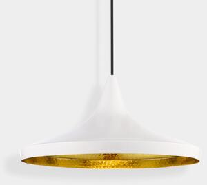 Lustră Pendul Tom Dixon, Beat, reglabil, Alb, Camera de zi, Alamă, Design
