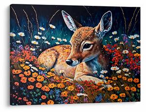 Tablou - Cerb pictat (70x50 cm)