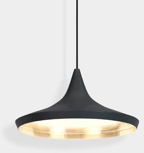 Lustră Pendul Tom Dixon, Beat, reglabil, Negru, Camera de zi, Alamă, Design