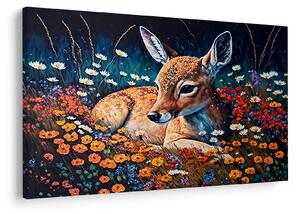 Tablou - Cerb pictat (90x60 cm)
