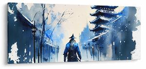 Tablou - Samurai, aquarel (120x50 cm)
