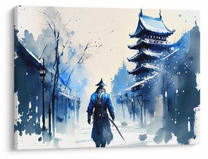 Tablou - Samurai, aquarel (70x50 cm)