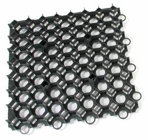 Gazon din plastic. Gresie Stella 50 x 50 x 4 cm, neagra