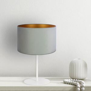 Duolla Lampa de masă Golden Roller înălțime 30 cm verde mentă/auriu, Verde, Camera de zi / sufragerie, Țesătură / Textil, Viața tânără