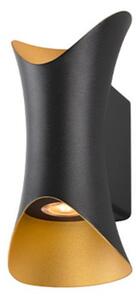 Lampă de perete SLV, reglabil, Negru, Aluminiu