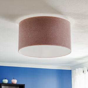 Duolla Plafonieră Pastell Roller Ø 45cm roz, reglabil, Roz / Rosé, Camera de zi / sufragerie, Țesătură / Textil, Viața tânără