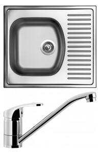 Chiuvete Scurt 580 + robinet Pronto CR, inox