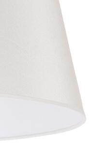 Duolla Abajur Cone înălțime 25,5 cm, chintz ecru/alb, Bej, Țesătură / Textil