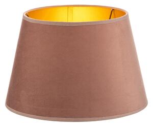 Duolla Abajur Cone înălțime 18 cm, roz/auriu, Roz / Rosé, Țesătură / Textil