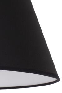 Duolla Abajur Sofia Înălțime 25 cm, negru/alb, Negru, Țesătură / Textil