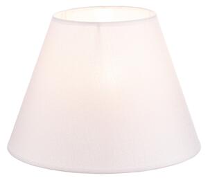 Duolla Abajur Sofia Înălțime 21 cm, alb veroni, Alb, Țesătură / Textil